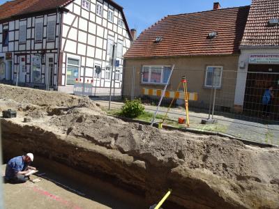 Vorschaubild zur Meldung: Planmäßige Fortschritte bei den Bauarbeiten in der Johann-Sebastian-Bach-Straße