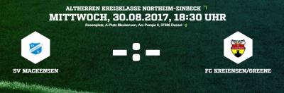 Fußball: Altherren spielen Mittwoch in Mackensen gegen Kreiensen