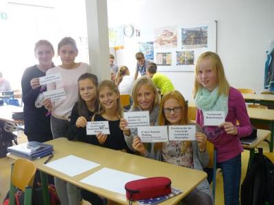 Foto zur Meldung: Klasse 6a: Gemeinsam gegen Mobbing