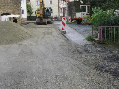 Erneuerung der Straßenoberfläche im Bereich Wiesenstraße – Stadtmauer - Kernstadt (Bild vergrößern)