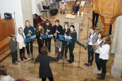 Klarinettenensemble beim letzten Konzert in der Januariuskirche.