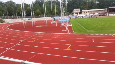 Tabea Belger beim 800m Lauf der Frauen
