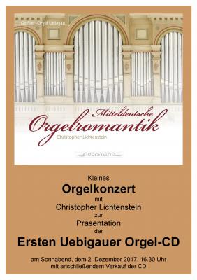 Plakat Orgel- CD mit Konzert (Bild vergrößern)