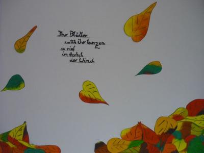 Foto zur Meldung: Klasse 6b: Ihr Blätter, wollt ihr tanzen ...