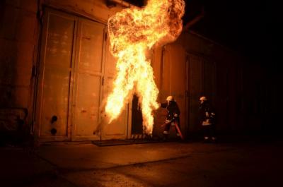 Großeinsatz bei den Feuerwehren des Amtes Plessa (Bild vergr&ouml;&szlig;ern)