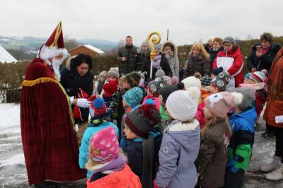 Foto zur Meldung: Der Nikolaus besuchte die Kleinen des Kindergartens