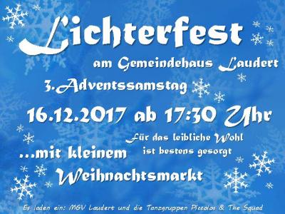 Lichterfest am 16.12.2017