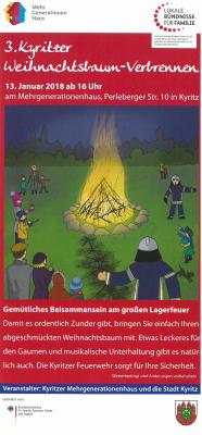 3. Kyritzer Weihnachtsbaum-Verbrennen mit Feuershow