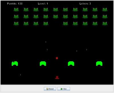 Space Invaders (Bild vergrößern)