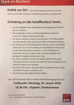 SPD Einladung