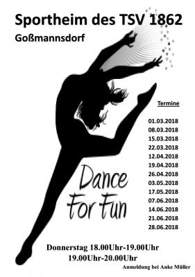 Neue Termine für "Dance for fun" beim TSV