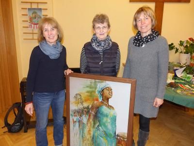 (v.l.): Annegret Gehrmann; Ilona Vogel aus Pitschen-Pickel und Heike Schulze aus Zöllmersdorf (Bild vergrößern)