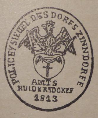 Dorfsiegel Kreis Niederbarnim aus Kalender 1932 für den Kreis Niederbarnim
