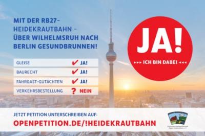 Vorschaubild : Heidekrautbahn: Online-Petition zum Ausbau der RB27