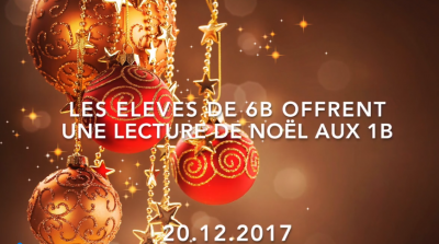 Classes 6b et 1b - Lectures de contes de Noël (Bild vergrößern)