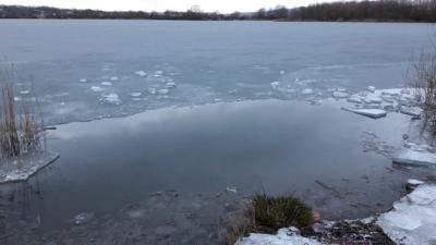 Bewachsene Uferbereiche bergen bei Eis besondere Gefahren, Foto: privat