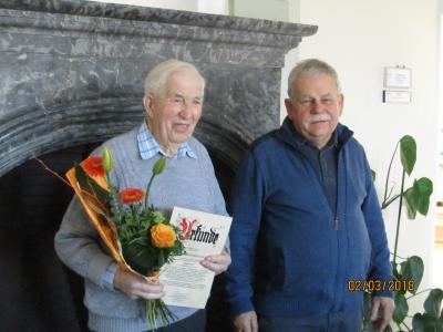 Reinhold Brückmann erhielt Ehrenurkunde der Gemeinde Berka v.d.H. (Bild vergrößern)
