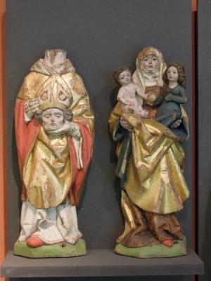 Dionysius und Anna Selbdritt vom Altar aus Klein Lüben