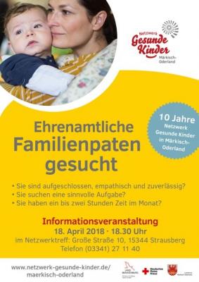 Infoveranstaltung für interessierte Familienpat*innen (Netzwerk Gesunde Kinder)