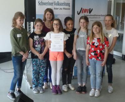 Foto zur Meldung: Sieger im Schülerzeitungswettbewerb 2017/18