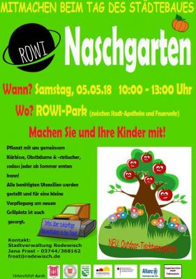 Tag des Städtebaues - Naschgarten im ROWI-Park bepflanzen