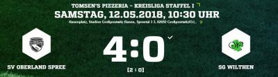 [SGW B] Klare Niederlage gegen SV Oberland Spree