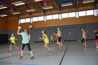 Schnuppertraining Handball (Bild vergrößern)