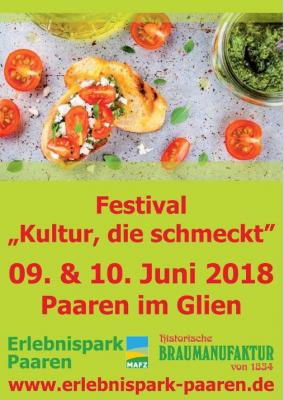 Festival „Kultur die schmeckt“ vom 8. bis 10. Juni im Erlebnispark Paaren (Bildquelle: www.erlebnispark-paaren.de)