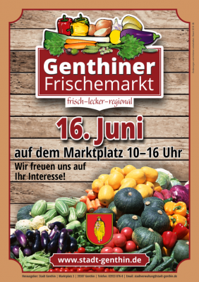 Genthiner Frischemarkt am 16. Juni