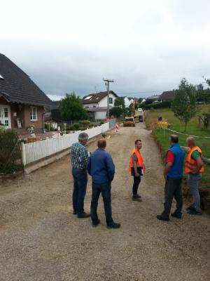 Foto zur Meldung: Straßenbau in der Gillwiese - 2. Ausbauphase läuft an