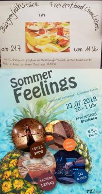 Bürgerfrühstück, Meerjungfrauenshooting und "Sommer Feelings" im Freibad