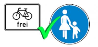 Vorschaubild zur Meldung: Änderung der Benutzungspflicht für Rad-und Fußwege