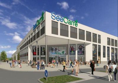 Ursprünglich sah die Planung ein großes Einkaufszentrum, das "SeeCarré", auf dem Gelände zwischen Leipziger Straße und Barkhausen Straße vor. Der Investor hat sich nun für eine Überarbeitung des Nutzungskonzeptes entschieden.