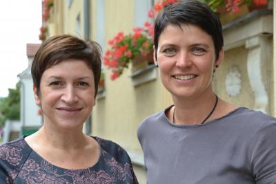 Unser Bild zeigt Wirtschaftsförderin Babett Ullrich (li) und Leona Heymann vom Regionalen Lotsendienst des Landkreises Havelland