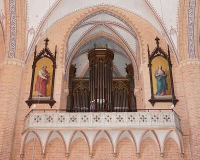 Die Buchholz-Grüneberg-Orgel in der Demminer St. Bartholomaeikirche (Bild vergrößern)