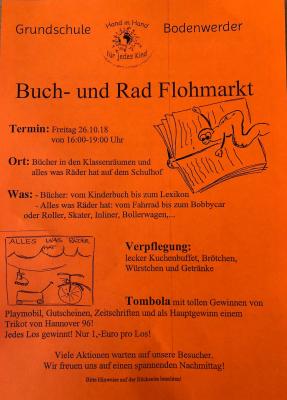 Buch und Rad Flohmarkt am 26.10.2018