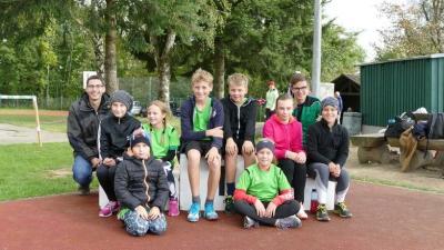 Leichtathletikkinder bei Sportfest in Passau