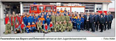 Vorschaubild zur Meldung: 180 Teilnehmer beim Feuerwehr Wissenstest in Fürstenstein