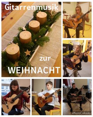 Foto zur Meldung: Gitarrenklasse bereitet sich auf Weihnachten vor