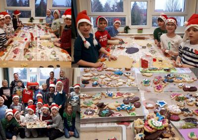 Foto zur Meldung: In der Weihnachtsbäckerei der Klasse 2