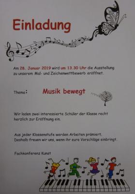 Mal- und Zeichenwettbewerb 2019: Musik bewegt!