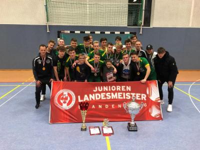 A-Junioren vom SV Falkensee-Finkenkrug sind Brandenburger Hallenmeister