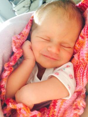 Die kleine Hanna-Sophie kam am 6. Juni 2018 zur Welt. Sie war im vergangenen Jahr eines der wenigen Neugeborenen mit einem Doppelnamen.