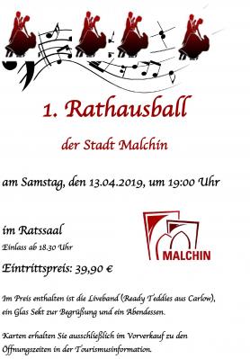 Foto zur Meldung: 1.  Rathausball in Malchin