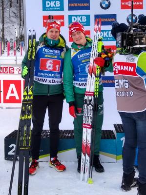 Roman Rees (SV Schauinsland) und Benedikt Doll (SZ Breitnau) starten bei der Biathlon-WM in Östersund/Schweden - Foto: Joachim Hahne