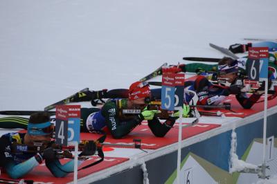 Foto zur Meldung: Silber für Biathlon-Mixed-Staffel in Östersund