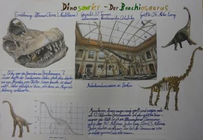 Foto zur Meldung: Klasse 3a: Dinosaurier-Projekt: Teil 2