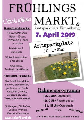 Frühlingsmarkt & Amtsparkplatzeinweihung