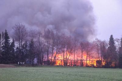 Foto zur Meldung: FEU 3 - Gebäudebrand