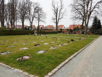 Die Rasengräber auf dem Pritzwalker Friedhof müssen zum Beginn der Mähsaison beräumt werden. Foto: Stadt Pritzwalk